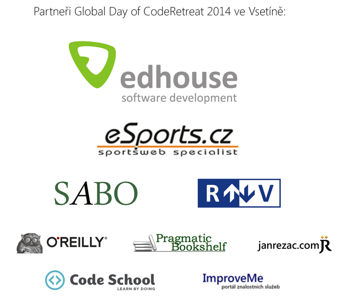 Partneři Global Day of CodeRetreat 2014 ve Vsetíně